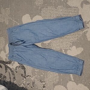 J.crew point sur chambray denim Capri jogger pants 4P